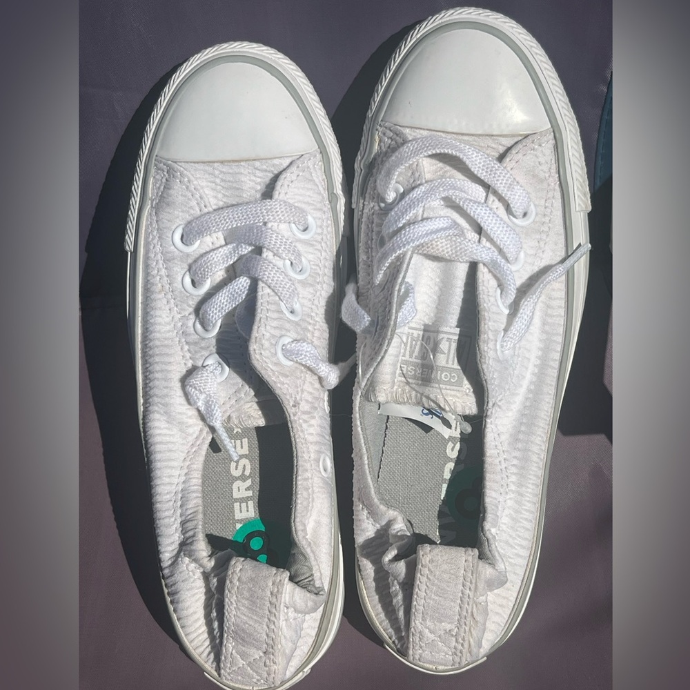 Converse Women's White Textured Sneakers